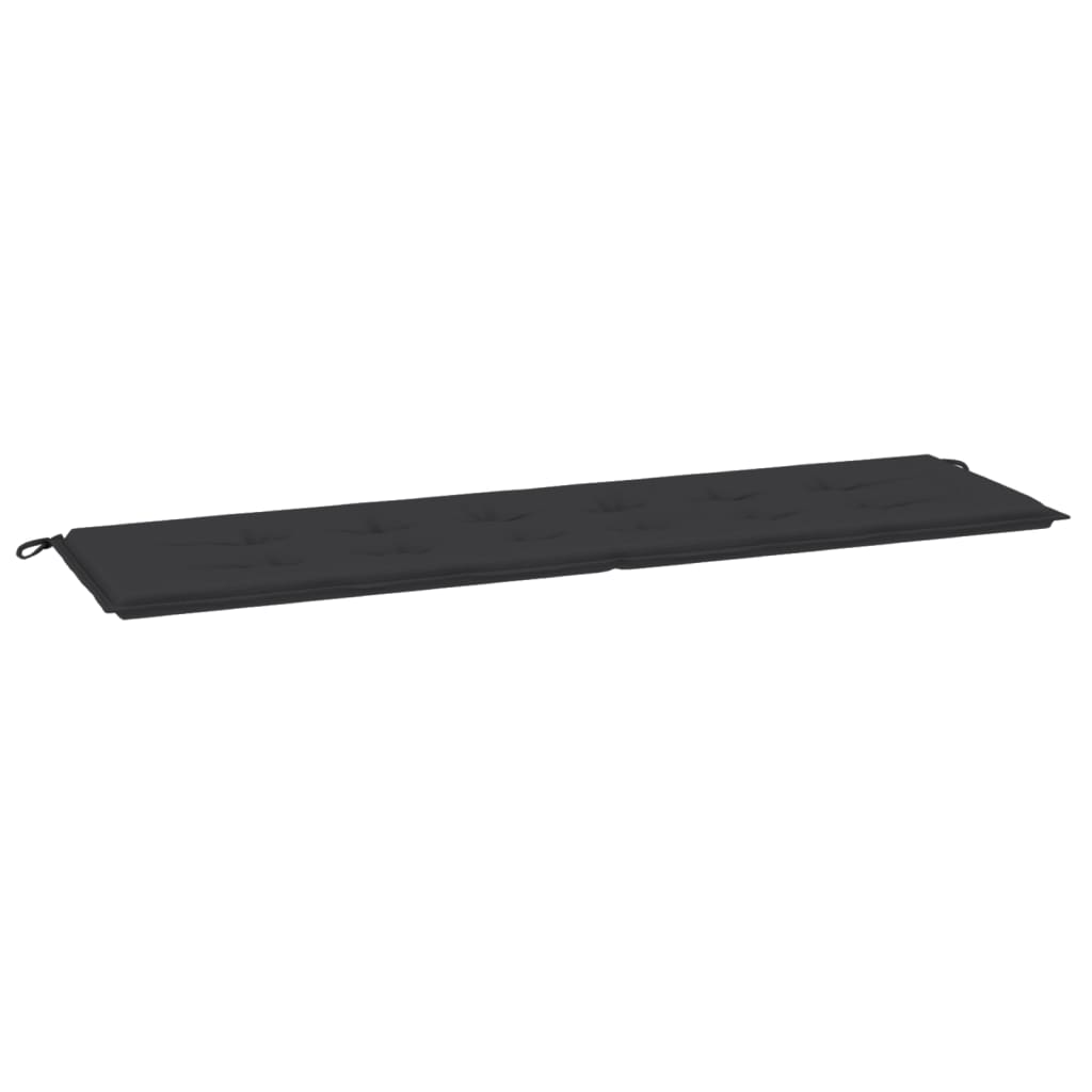 Cuscino per Panca Nero 180x50x3 cm in Tessuto Oxford - homemem39