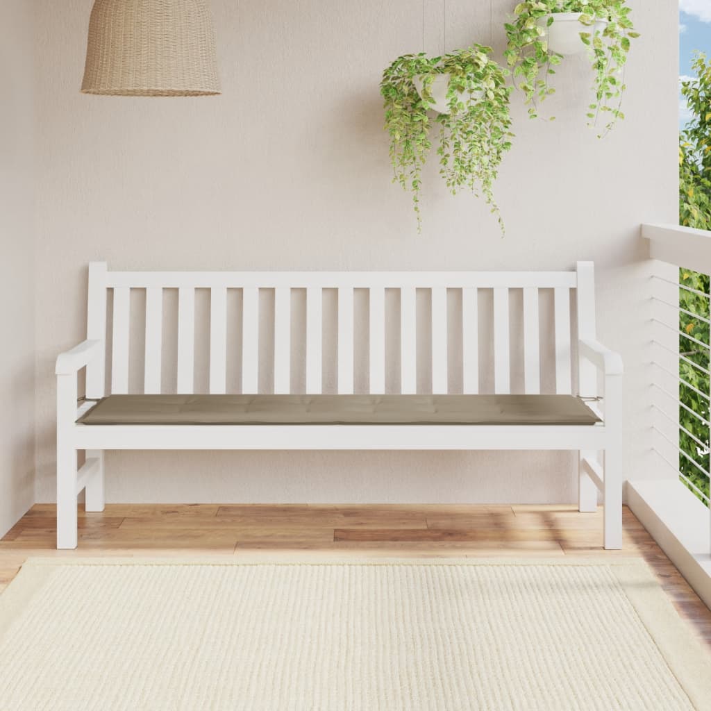 Cuscino per Panca Tortora 180x50x3 cm in Tessuto Oxford - homemem39