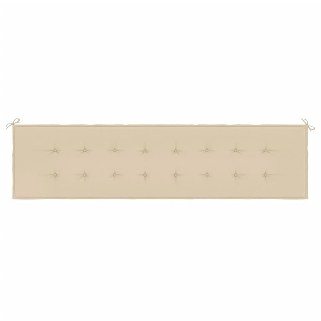 Cuscino per Panca Beige 150x50x3 cm in Tessuto Oxford - homemem39