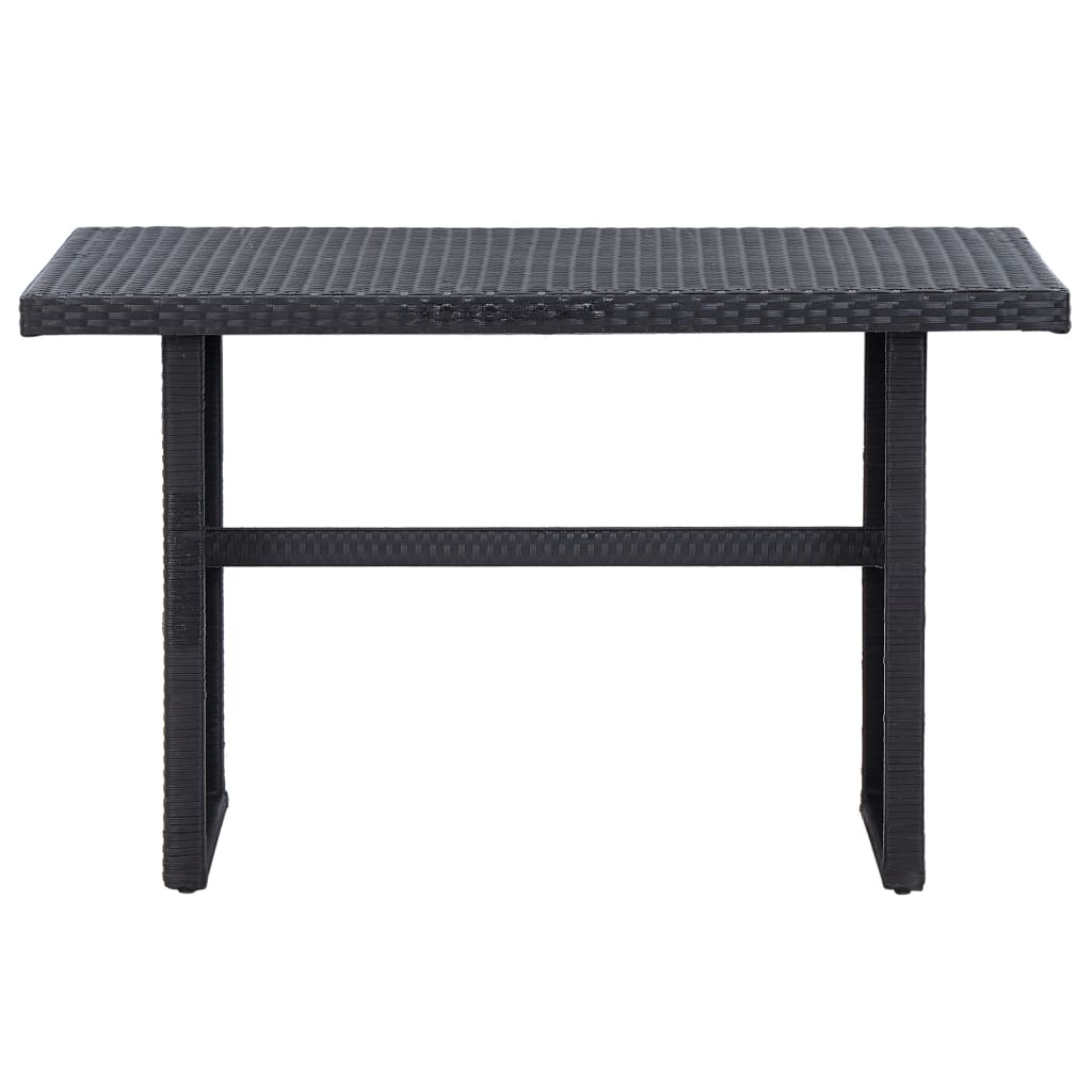 Set Divani da Giardino 3 pz con Cuscini in Polyrattan Nero - homemem39