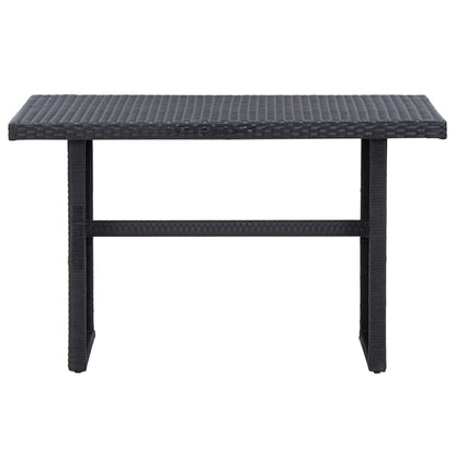 Set Divani da Giardino 3 pz con Cuscini in Polyrattan Nero - homemem39