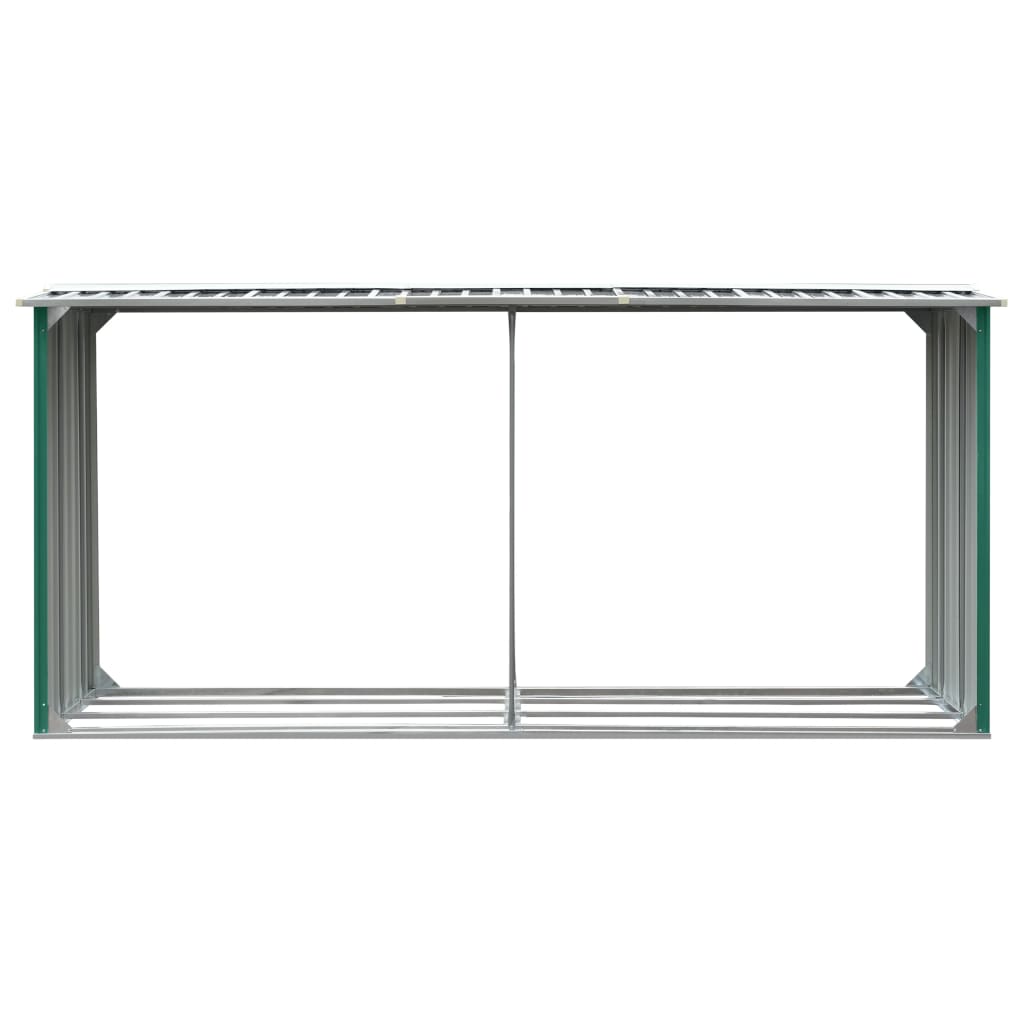 Capannone da Giardino in Acciaio Zincato 330x92x153cm Verde - homemem39