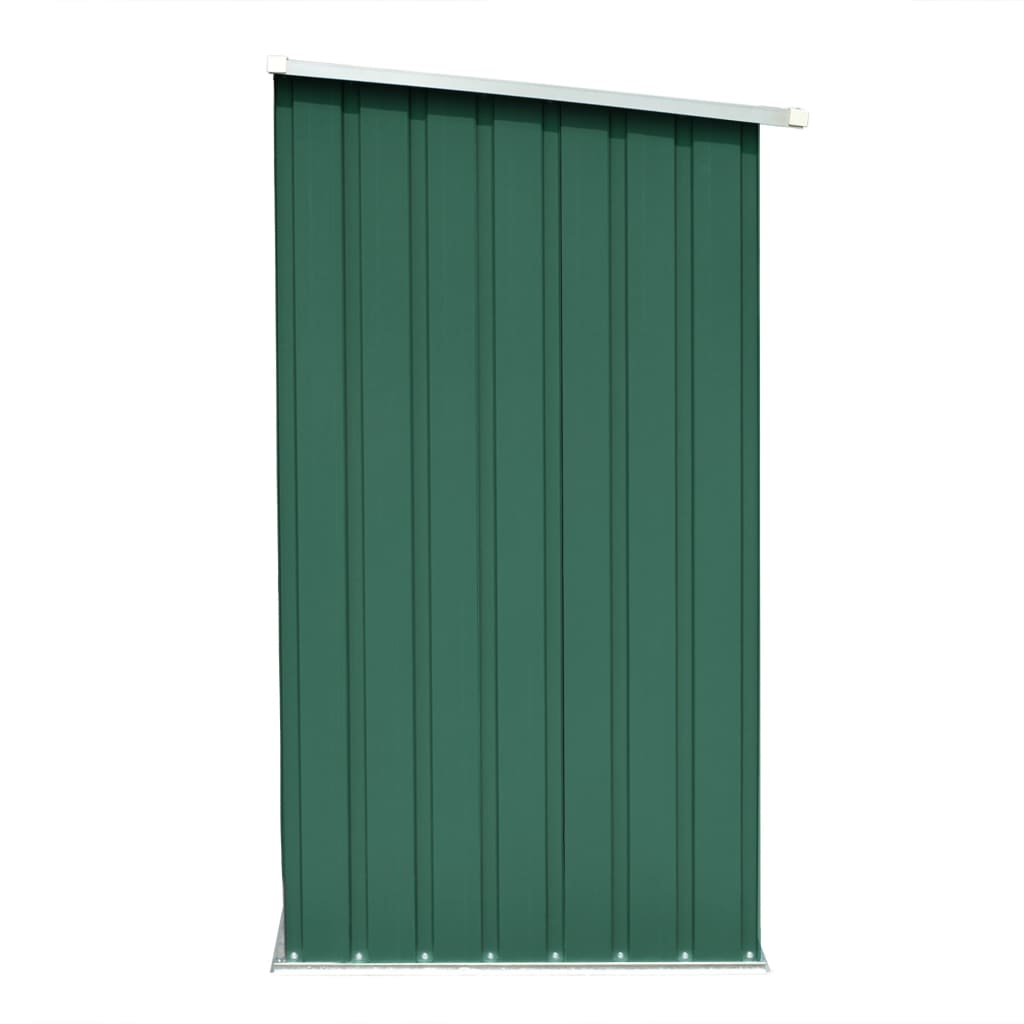 Capannone da Giardino in Acciaio Zincato 163x83x154 cm Verde - homemem39