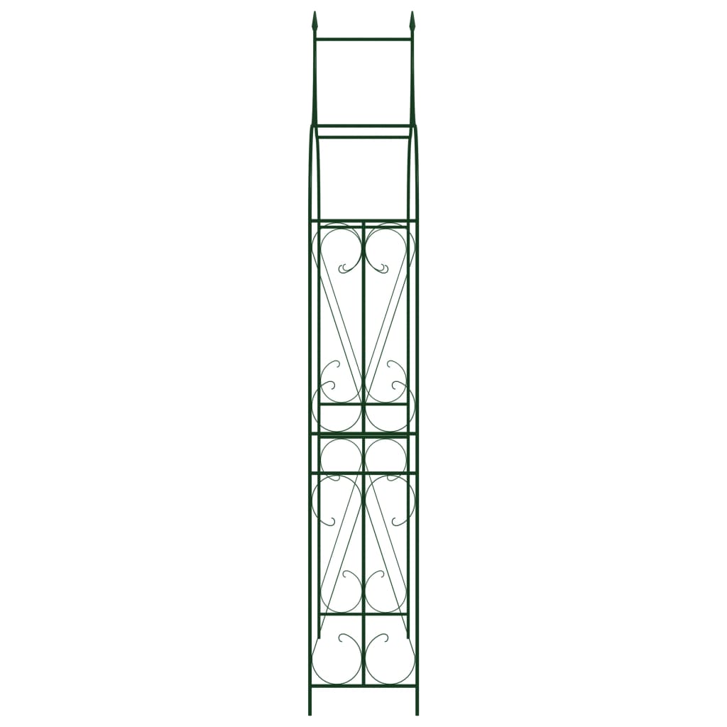 Arco da Giardino Verde Scuro 120x38x258 cm in Ferro - homemem39