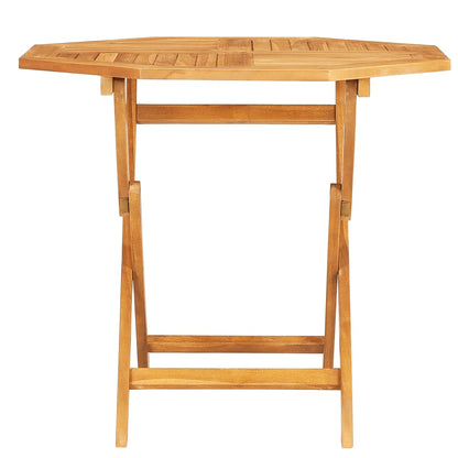 Tavolo da Giardino Pieghevole 85x85x76cm Legno Massello di Teak - homemem39