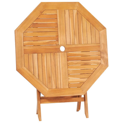 Tavolo da Giardino Pieghevole 85x85x76cm Legno Massello di Teak - homemem39