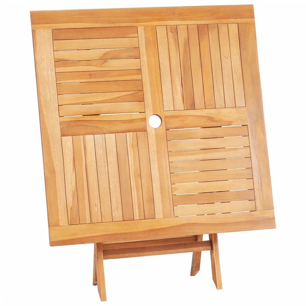 Tavolo da Giardino Pieghevole 85x85x76cm Legno Massello di Teak - homemem39