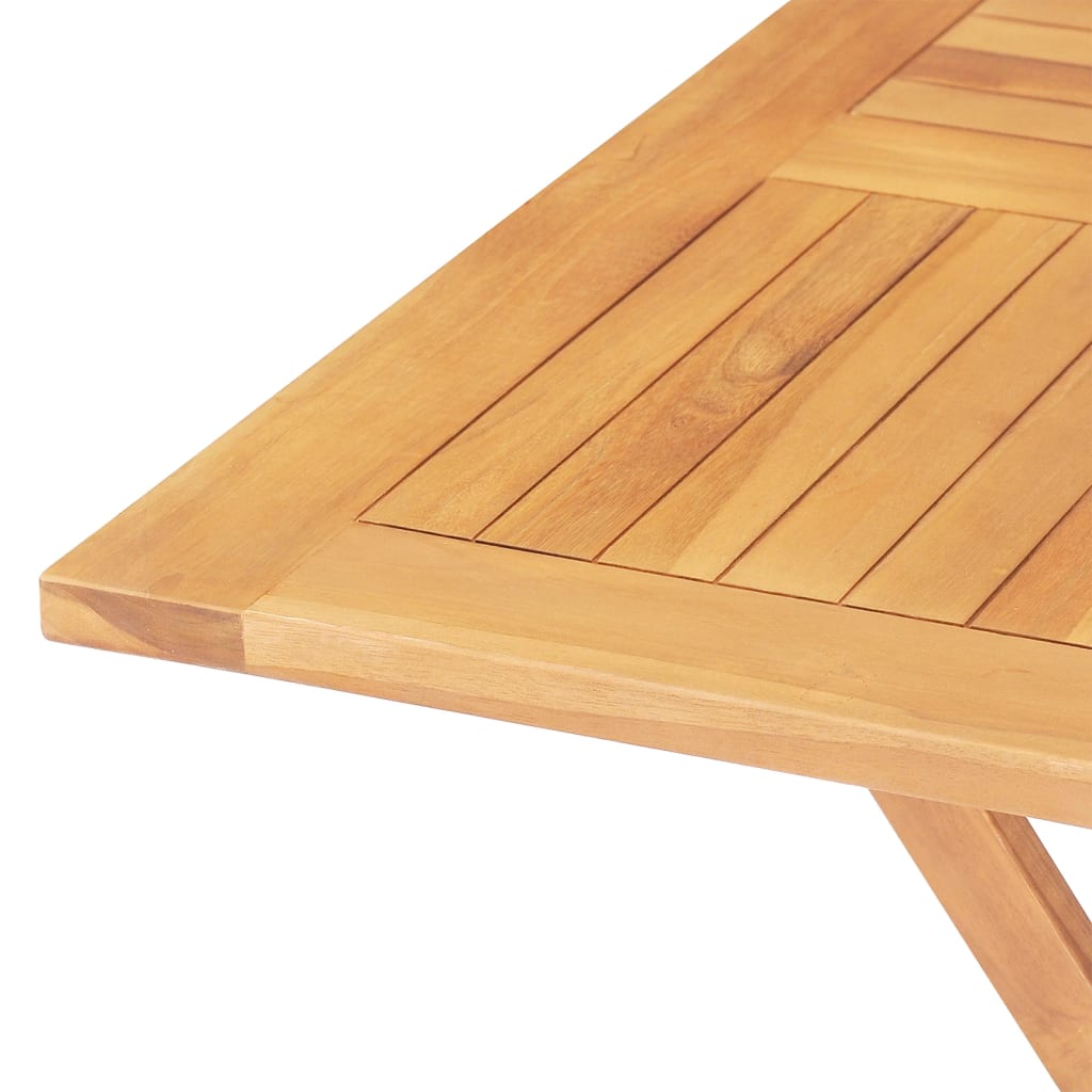 Tavolo da Giardino Pieghevole 85x85x76cm Legno Massello di Teak - homemem39