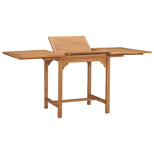 Tavolo da Giardino Estensibile (110-160)x80x75 cm Massello Teak - homemem39