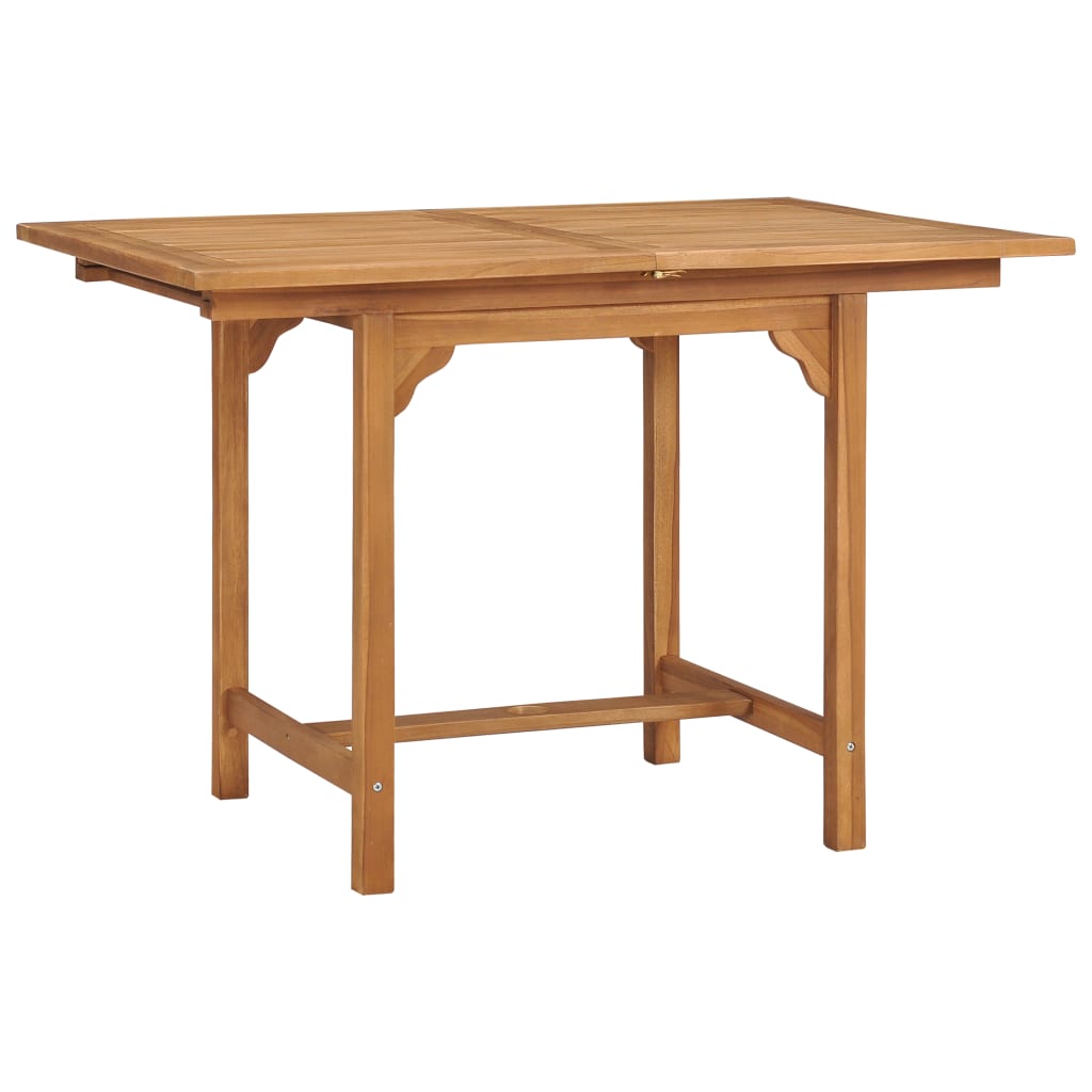 Tavolo da Giardino Estensibile (110-160)x80x75 cm Massello Teak - homemem39