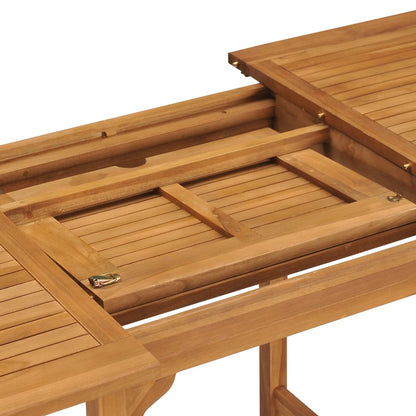 Tavolo da Giardino Estensibile (110-160)x80x75 cm Massello Teak - homemem39