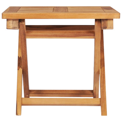 Lettino Prendisole con Tavolo in Legno Massello di Teak - homemem39