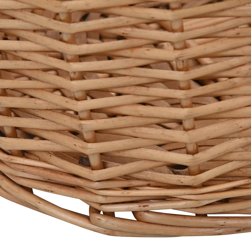 Cesta per Legna con Maniglie 78x54x34cm Salice Naturale - homemem39