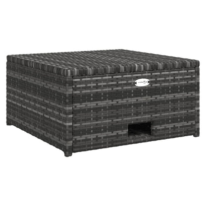 Set Divani da Giardino 4 pz con Cuscini in Polyrattan Grigio - homemem39