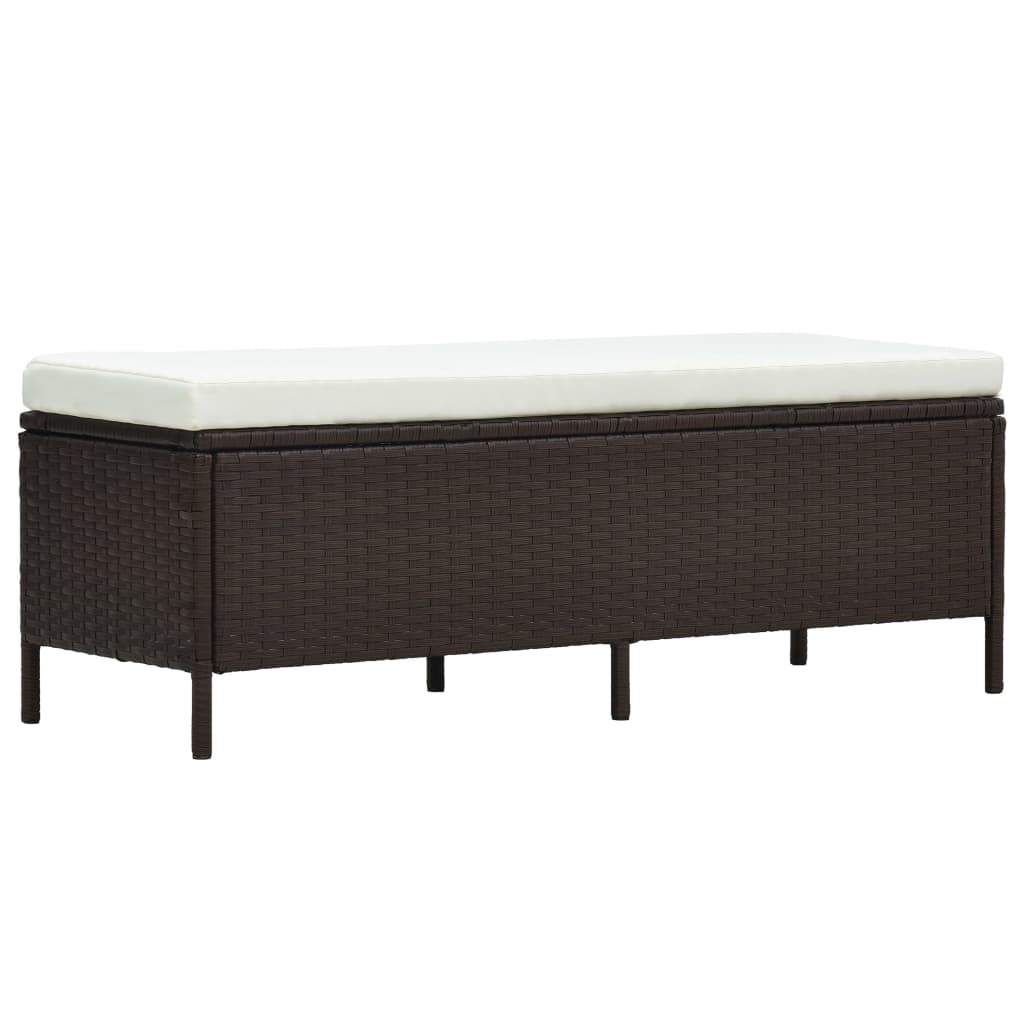 Set Divani da Giardino 3 pz con Cuscini in Polyrattan Marrone - homemem39