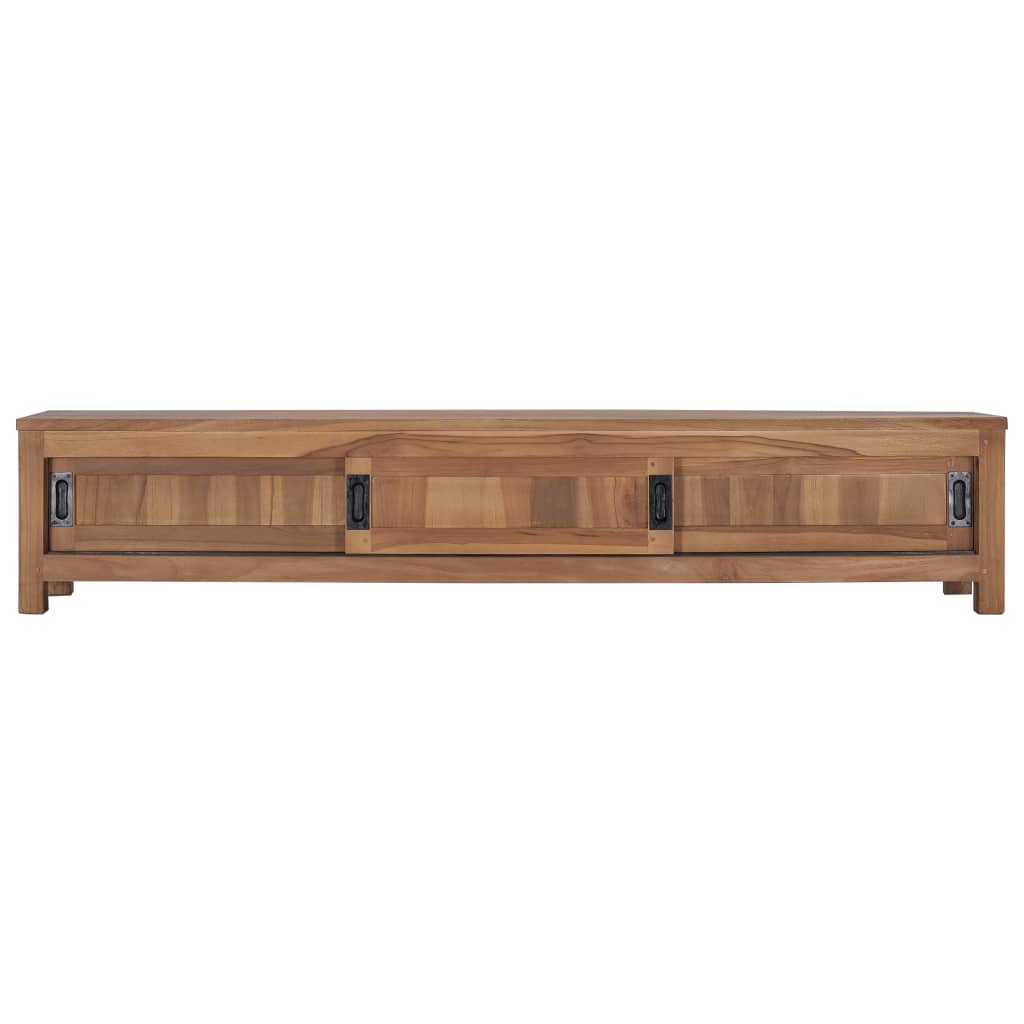 Mobile Porta TV 150x30x30 cm in Legno Massello di Teak - homemem39