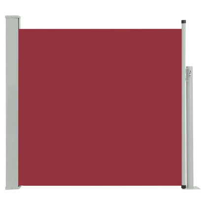 Tenda Laterale Retrattile per Patio 170x300 cm Rosso - homemem39