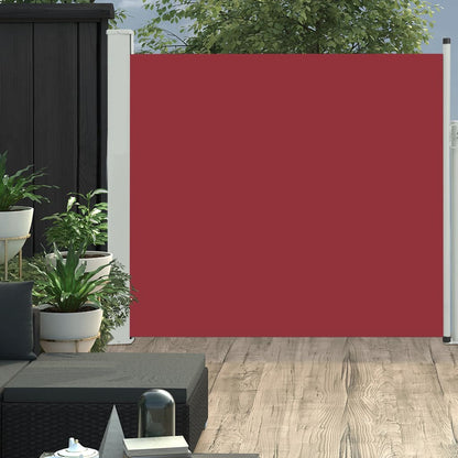 Tenda Laterale Retrattile per Patio 170x300 cm Rosso - homemem39