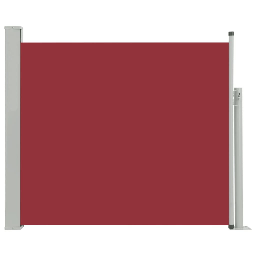 Tenda Laterale Retrattile per Patio 100x300 cm Rossa - homemem39