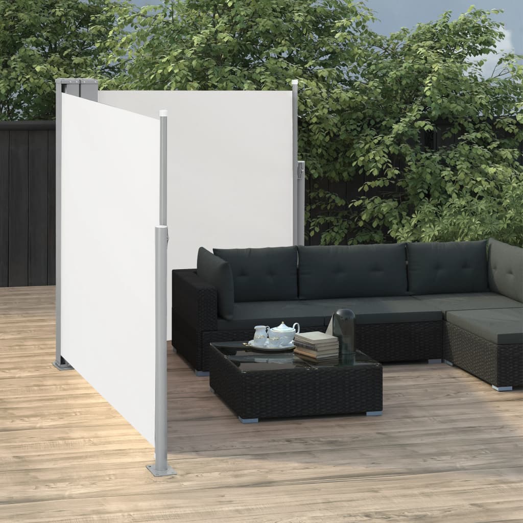 Tenda da Sole Laterale Retrattile Crema 140x600 cm - homemem39