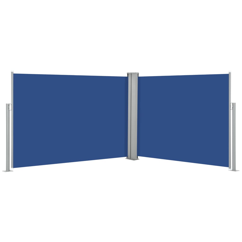 Tenda da Sole Laterale Retrattile Blu 100x1000 cm - homemem39