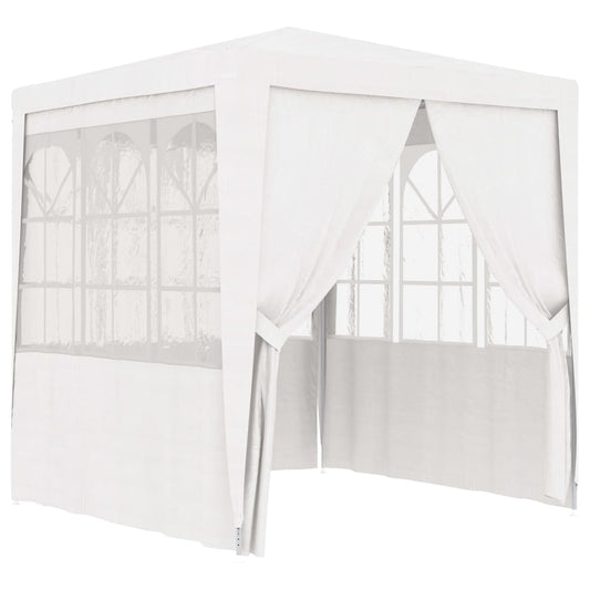 Gazebo Professionale con Pareti 2,5x2,5 m Bianco 90 g/m² - homemem39