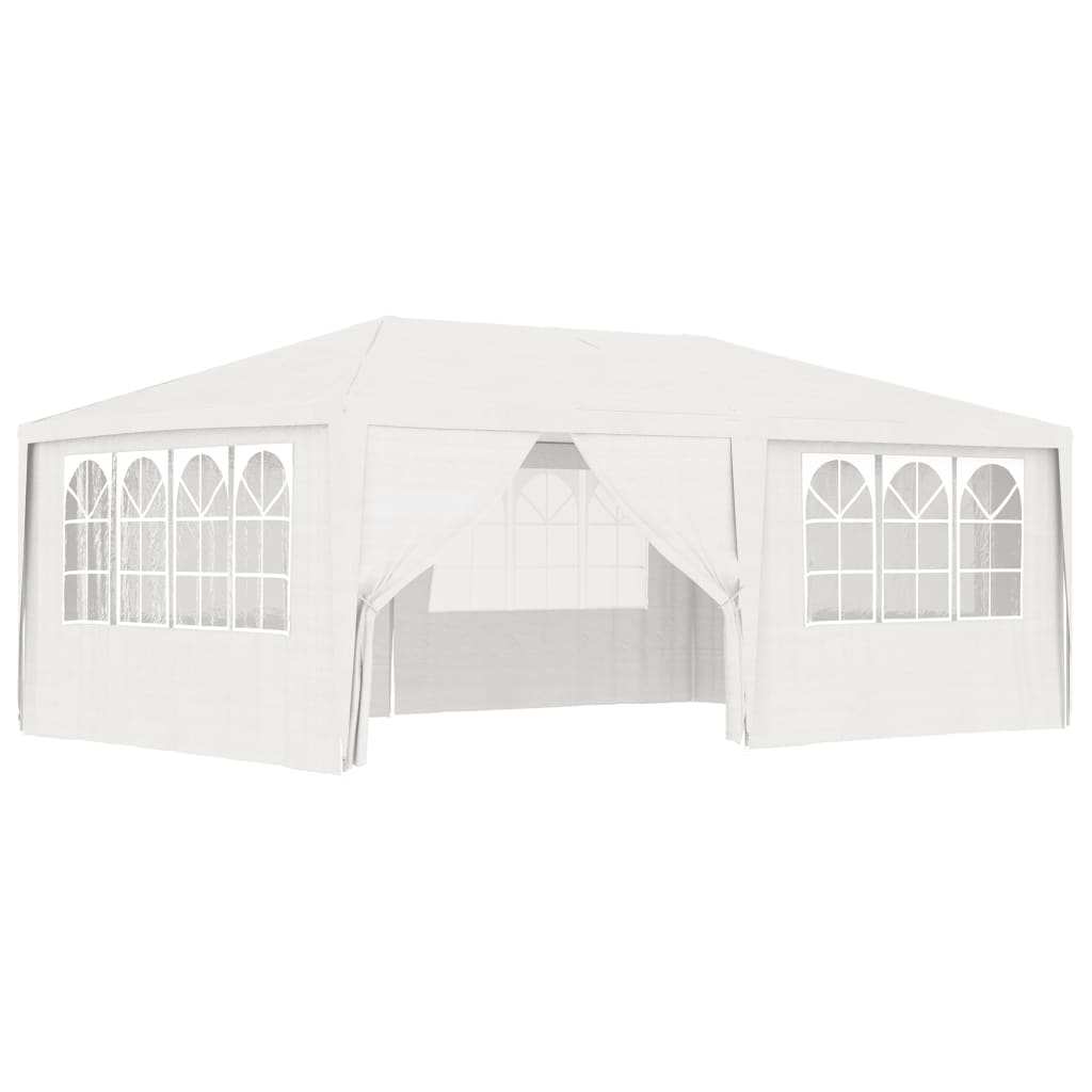 Gazebo Professionale con Pareti 4x6 m Bianco 90 g/m² - homemem39