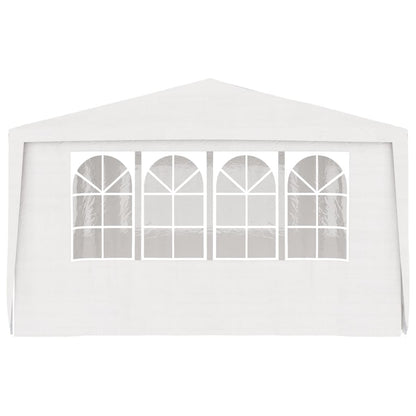 Gazebo Professionale con Pareti 4x6 m Bianco 90 g/m² - homemem39