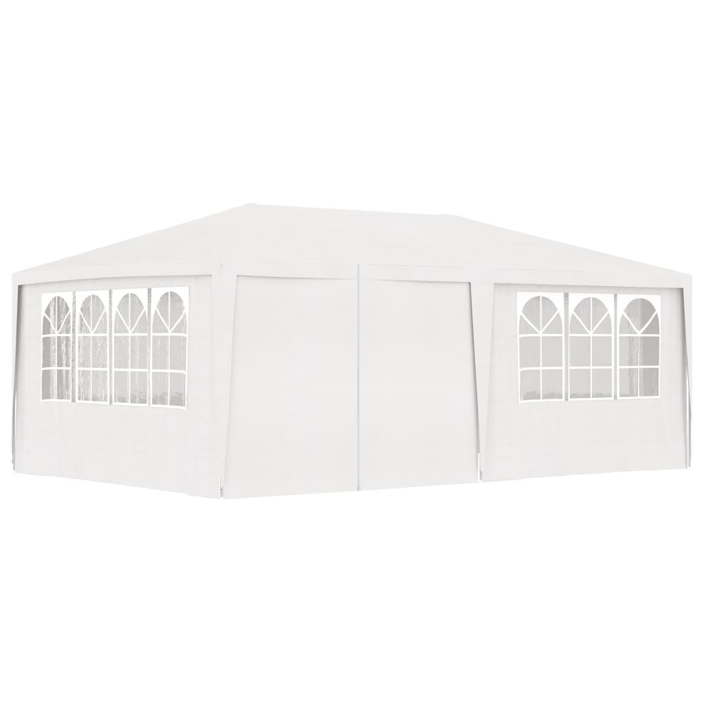 Gazebo Professionale con Pareti 4x6 m Bianco 90 g/m² - homemem39