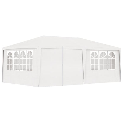 Gazebo Professionale con Pareti 4x6 m Bianco 90 g/m² - homemem39