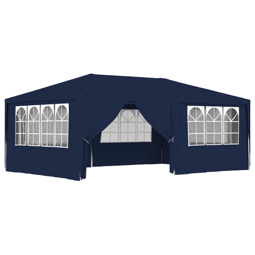 Gazebo Professionale con Pareti 4x6 m Blu 90 g/m² - homemem39