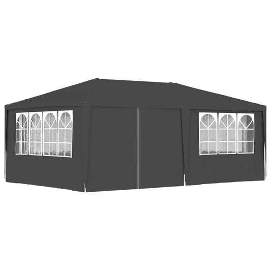 Gazebo Professionale con Pareti 4x6 m Antracite 90 g/m² - homemem39