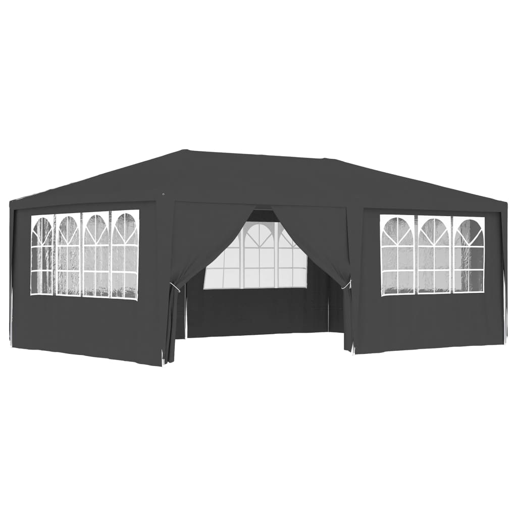 Gazebo Professionale con Pareti 4x6 m Antracite 90 g/m² - homemem39