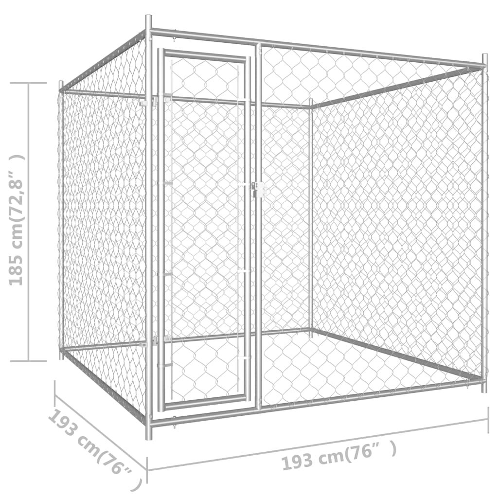 Canile da Esterno 193x193x185 cm - homemem39