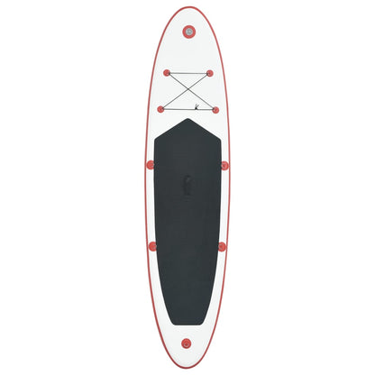 Set Tavola da SUP e Surf Gonfiabile Rosso e Bianco - homemem39