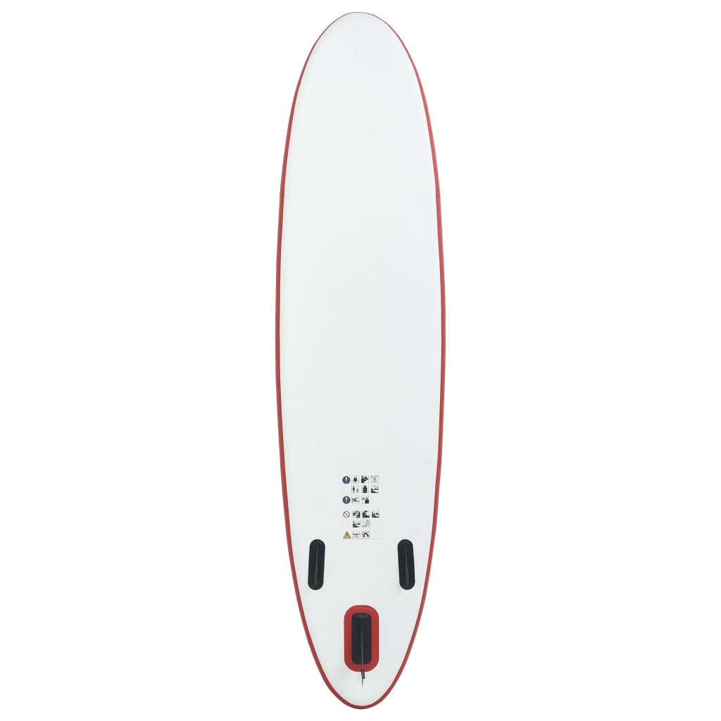 Set Tavola da SUP e Surf Gonfiabile Rosso e Bianco - homemem39