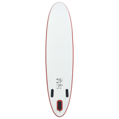 Set Tavola da SUP e Surf Gonfiabile Rosso e Bianco - homemem39