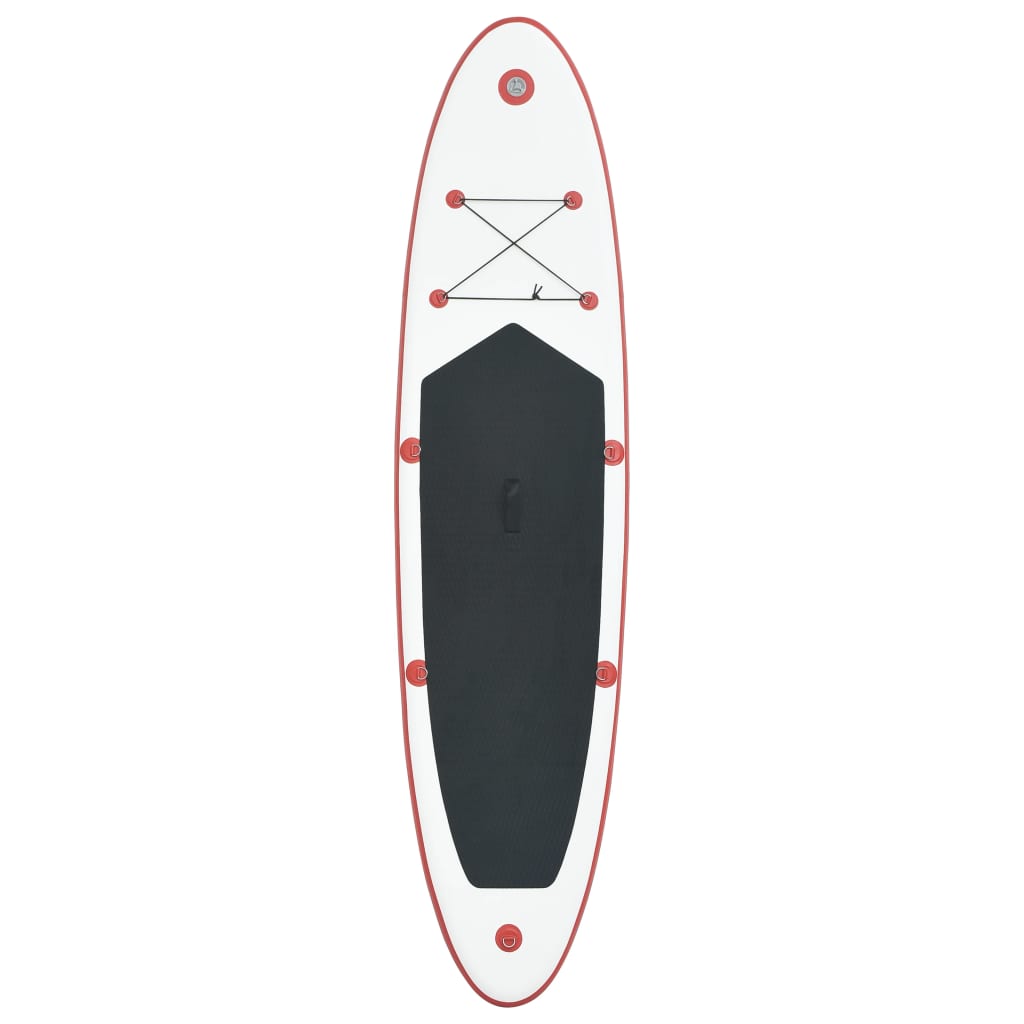 Set Tavola da SUP e Surf Gonfiabile Rosso e Bianco - homemem39