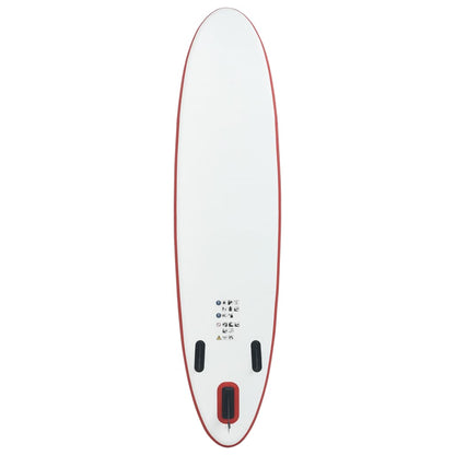 Set Tavola da SUP e Surf Gonfiabile Rosso e Bianco - homemem39