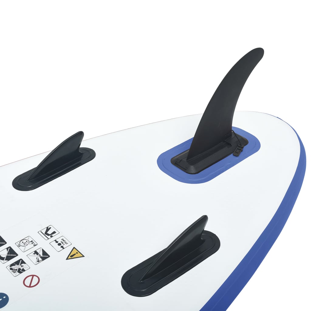 Set Tavola da SUP e Surf Gonfiabile Blu e Bianco - homemem39