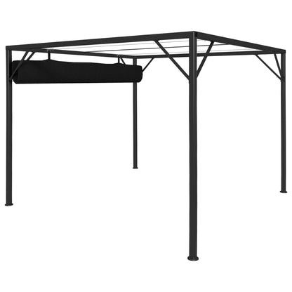 Gazebo da Giardino con Tetto a Scomparsa 3x3 m Antracite - homemem39