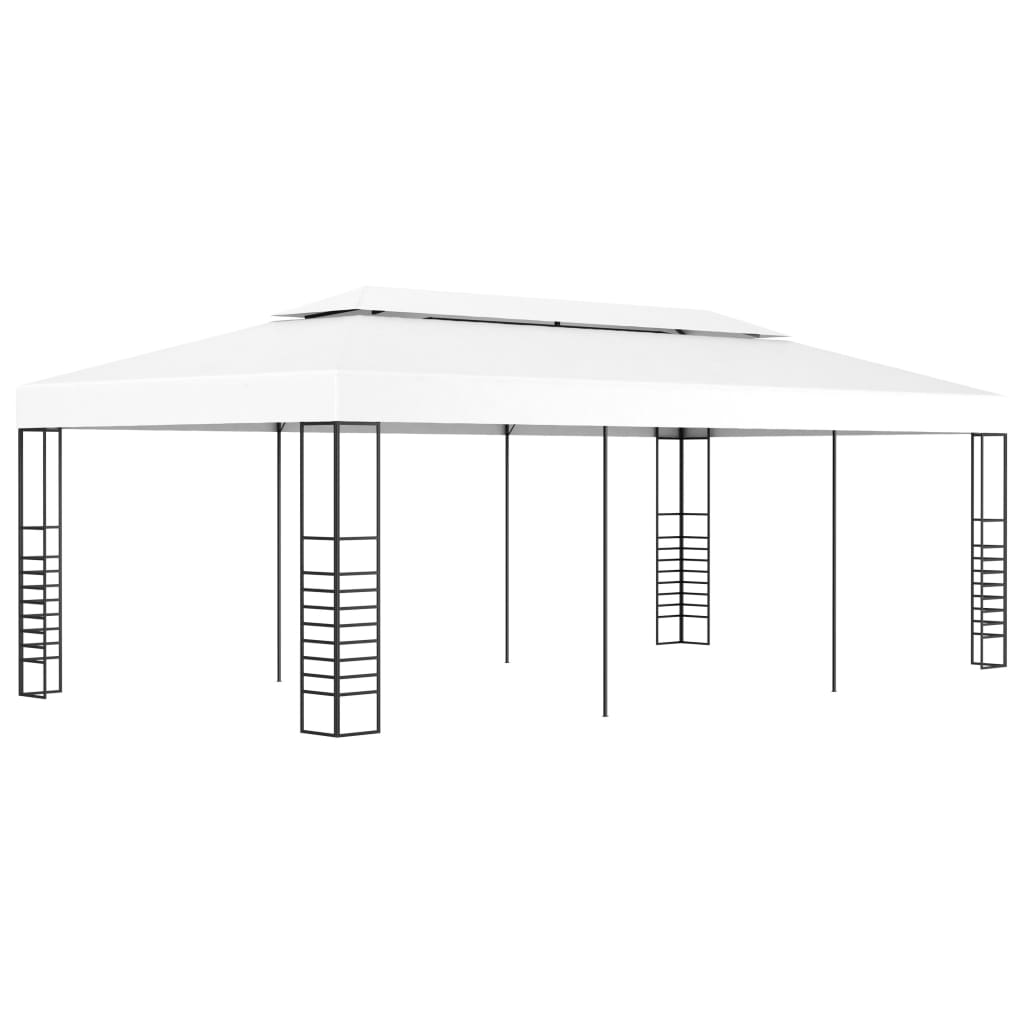 Tenda Gazebo 6x3 m Bianco - homemem39