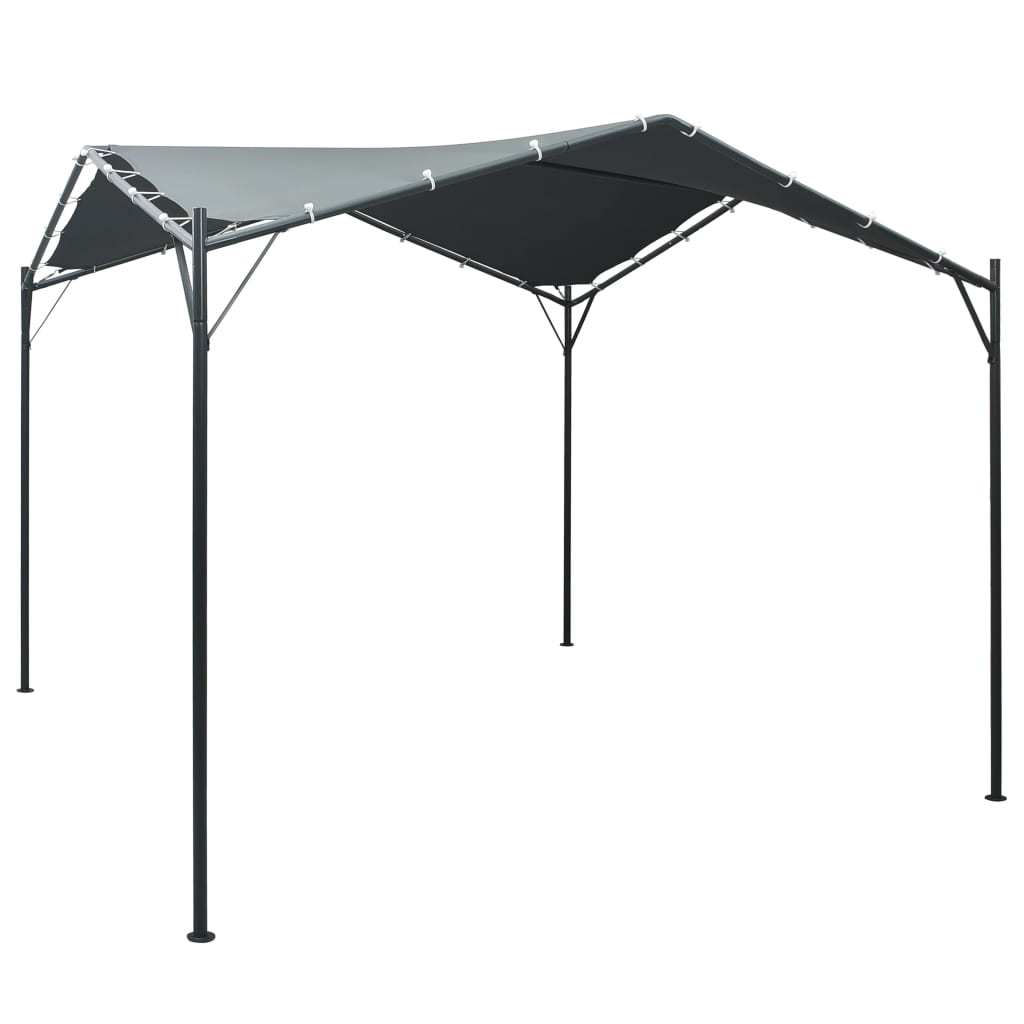 Gazebo Padiglione Tenda Tettoia 3x3 m Acciaio Antracite - homemem39