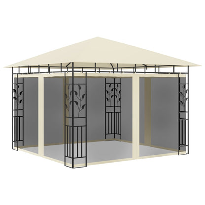 Gazebo con Zanzariera 3x3x2,73 m Crema 180 g/m² - homemem39