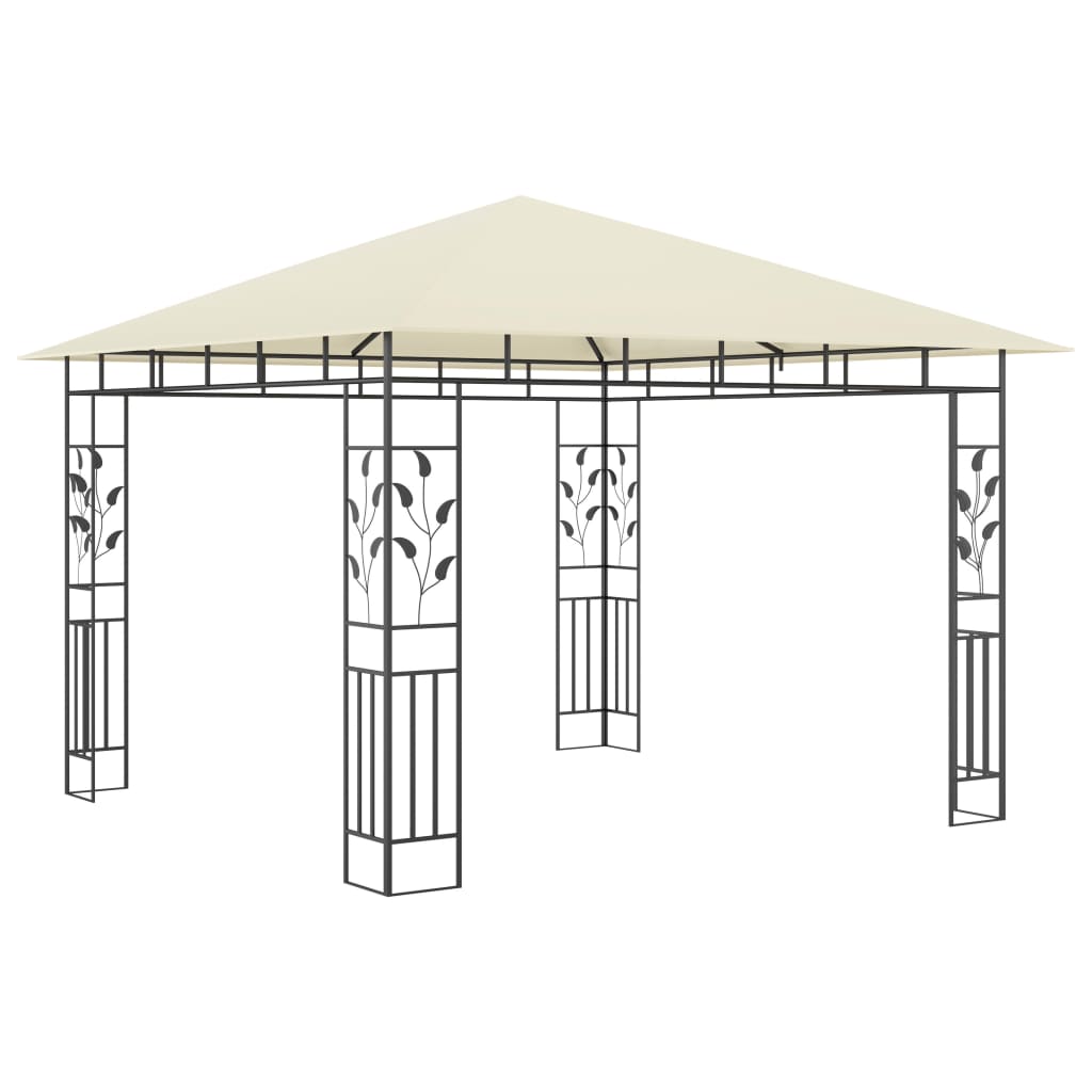 Gazebo con Zanzariera 3x3x2,73 m Crema 180 g/m² - homemem39