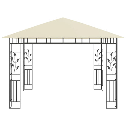 Gazebo con Zanzariera 3x3x2,73 m Crema 180 g/m² - homemem39