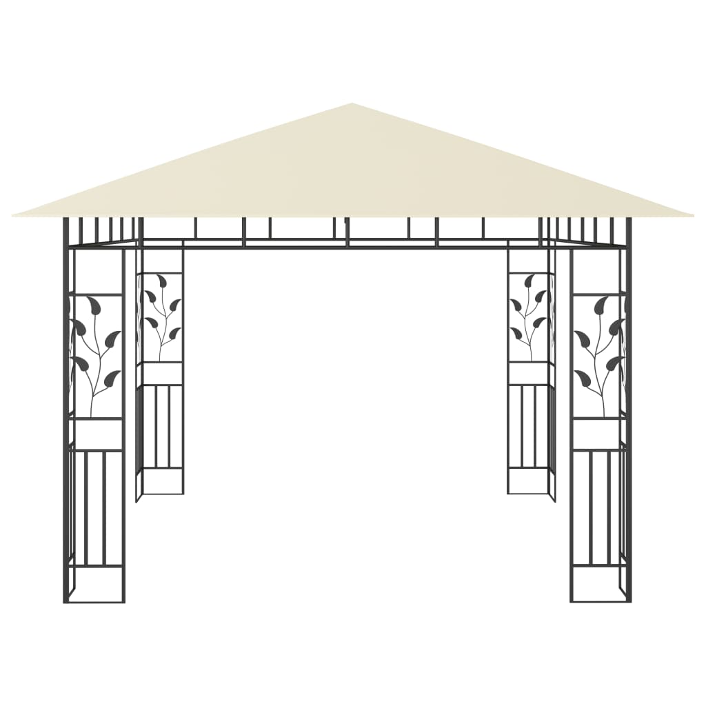 Gazebo con Zanzariera 3x3x2,73 m Crema 180 g/m² - homemem39