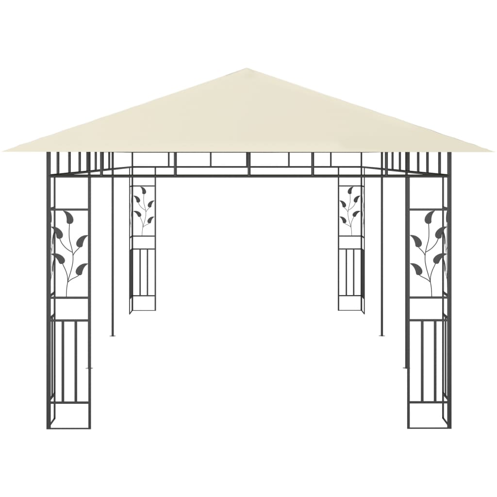 Gazebo con Zanzariera 6x3x2,73 m Crema - homemem39