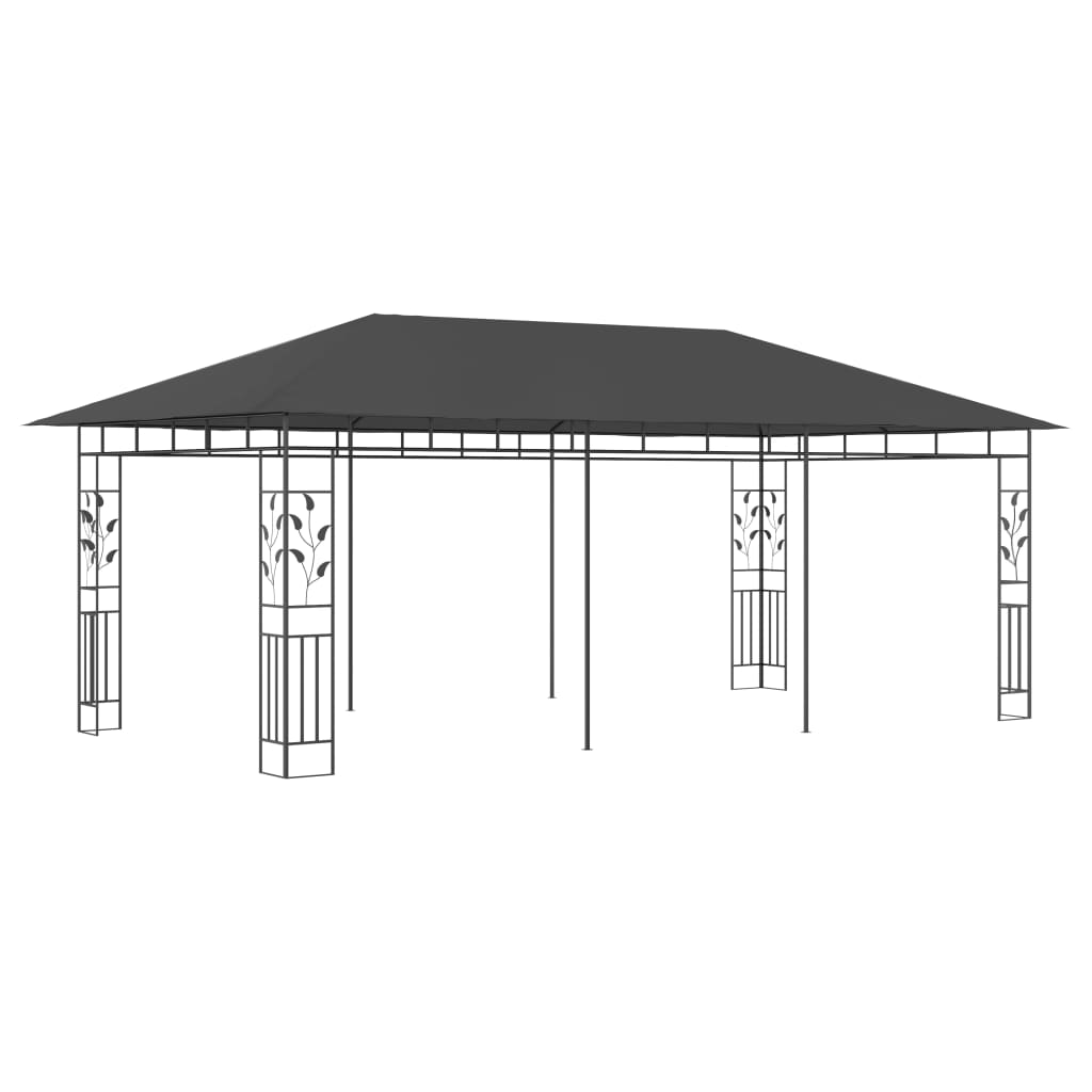 Gazebo con Zanzariera 6x3x2,73 m Antracite - homemem39