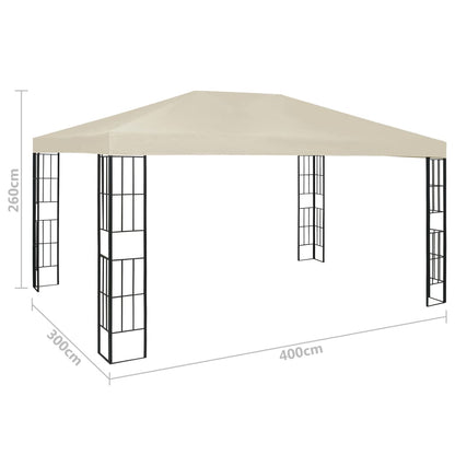 Gazebo 3x4 m Crema - homemem39